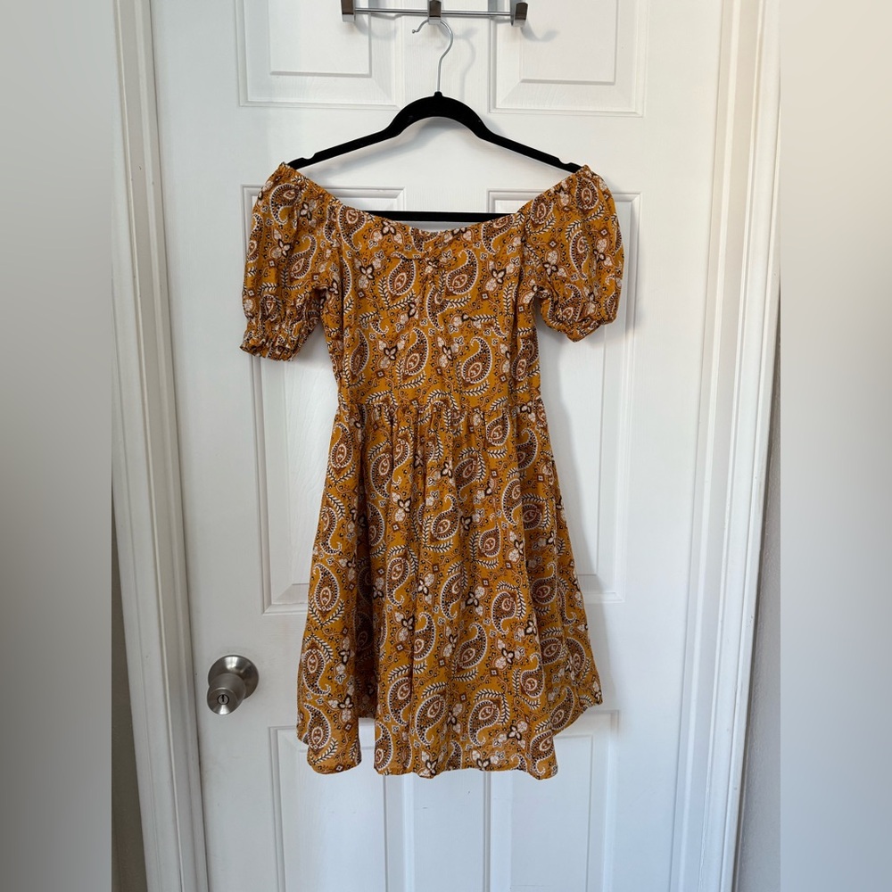 JANIE AND JACK  Floral Striped Ruffle Trim Midi Dress Girls 14